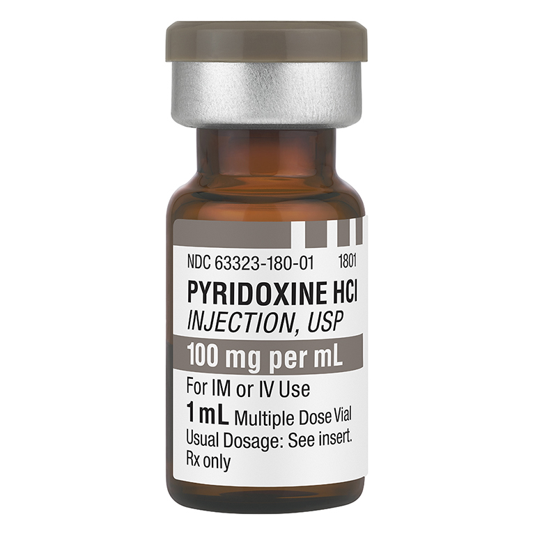 Vitamin B6 (pyridoxine) 100Mg/ML 25x1Ml Vials 123834