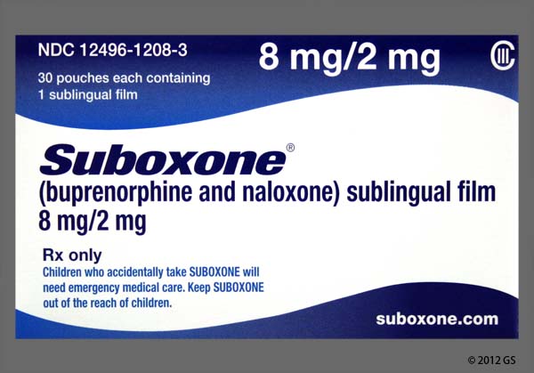 Suboxone 8mg 2mg Sublingual Film 30 Pouches 1 Ea Ciii 134452