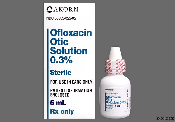 Ofloxacin 0.3% Otic Drops, Sol 5 ML Drops - 110442