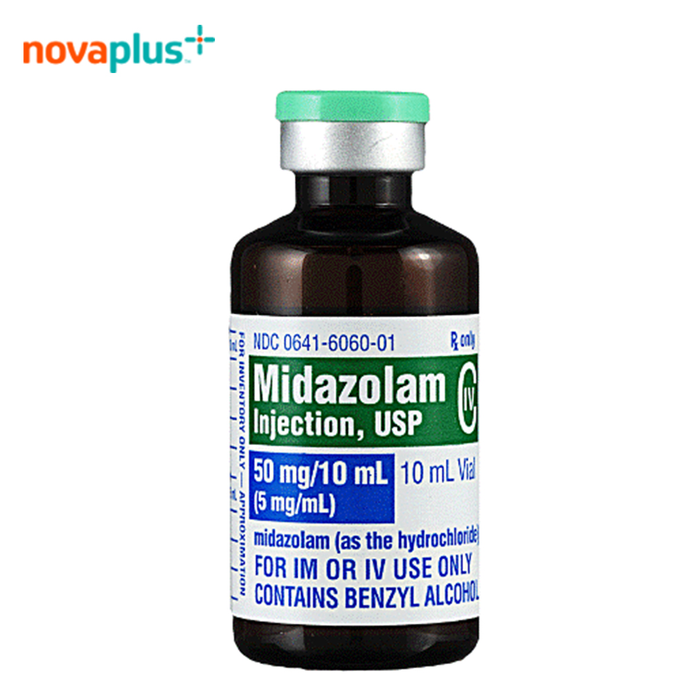 Midazolam HCL 5Mg/ML (50Mg) 10x10Ml Vials (CIV) - 169931