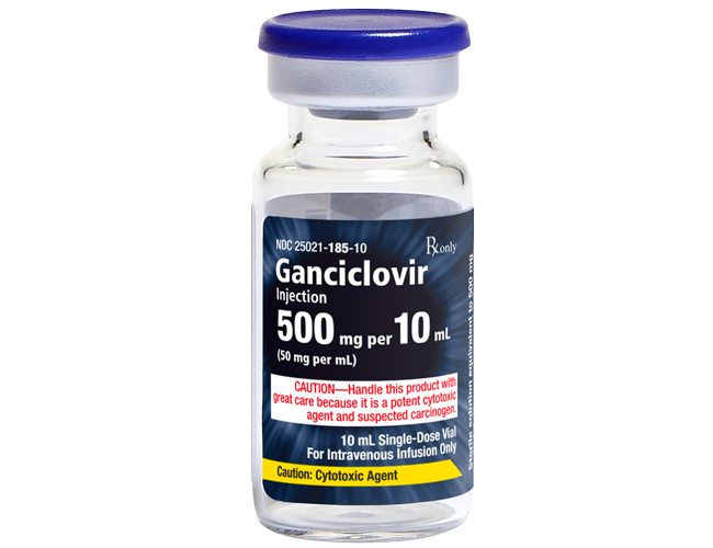 Ganciclovir 50Mg/1ML Sol Inj 25 Vials 10 Ml 177476