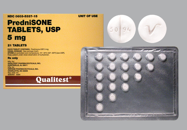 Prednisone 5Mg Oral Tab 1 Single Item Blister Cards 21 - 122790