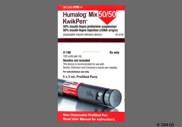 Humalog Kwikpen Mix 50/50 Pre-filled Pen Susp Inj 5 - 119890