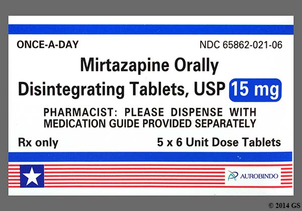 Mirtazapine 15Mg Oral Disintegrating Tab 5 UD - 134720