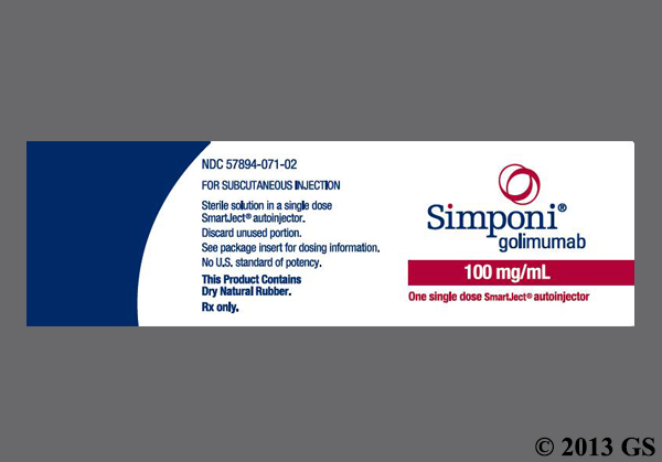 Simponi 100Mg/ML Smartject Auto Injector Sol Inj 1 - 101581