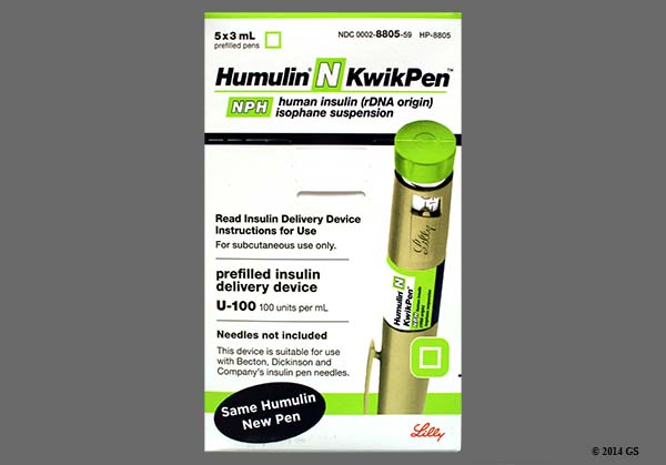 Humulin N Kwikpen Pre-filled Pen 100Unit/ML Susp Inj 5 - 200879