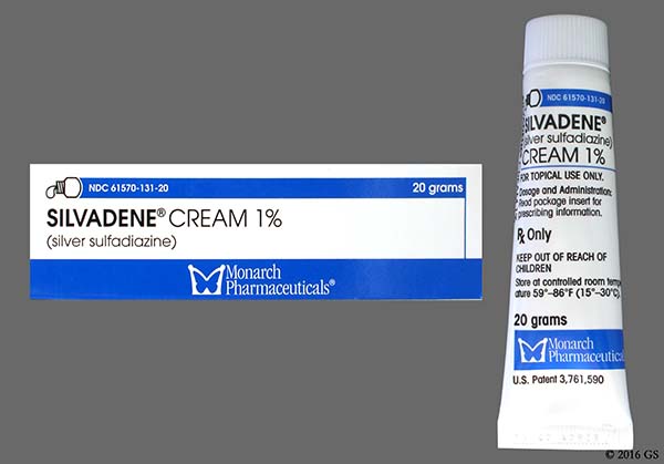 skin damage from silvadene cream