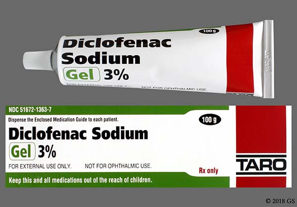 Diclofenac Sod 3 Topical Gel 100 Gms Gel 172745   Package 23825 