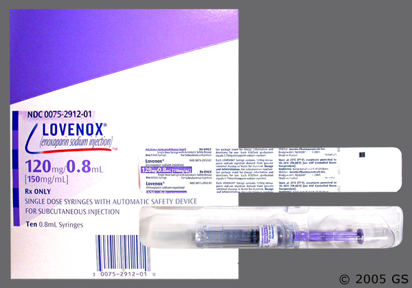 Lovenox 120Mg 0 8ML Sol Inj 10 Pre filled Syr With Needle 113926